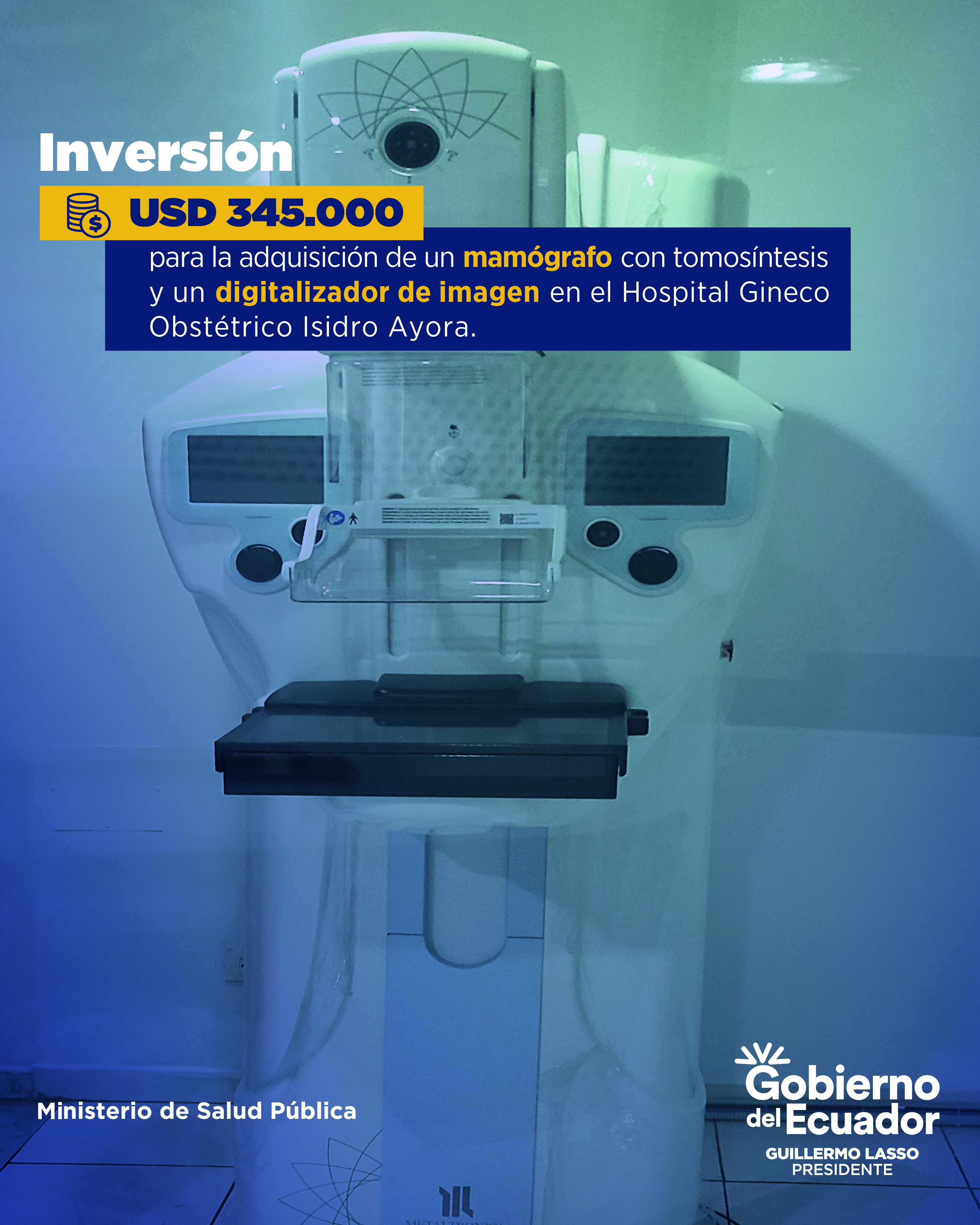 Inversión de 345.000 USD. para la lucha contra el cáncer de mama